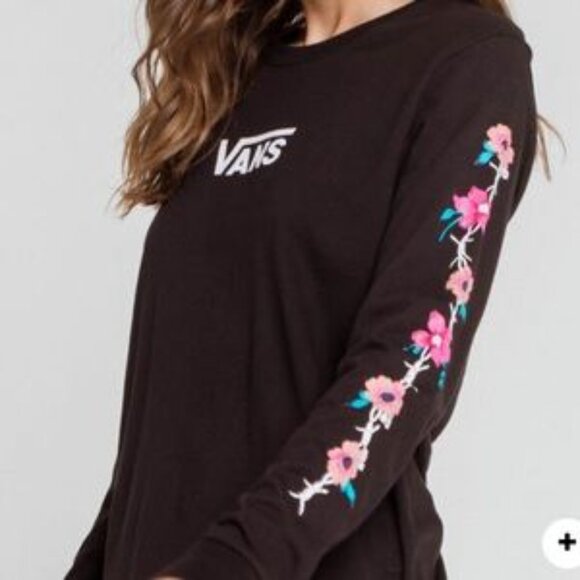 Vans Barbeesha Long Sleeve Graphic Tee in Black - Picture 1 of 16